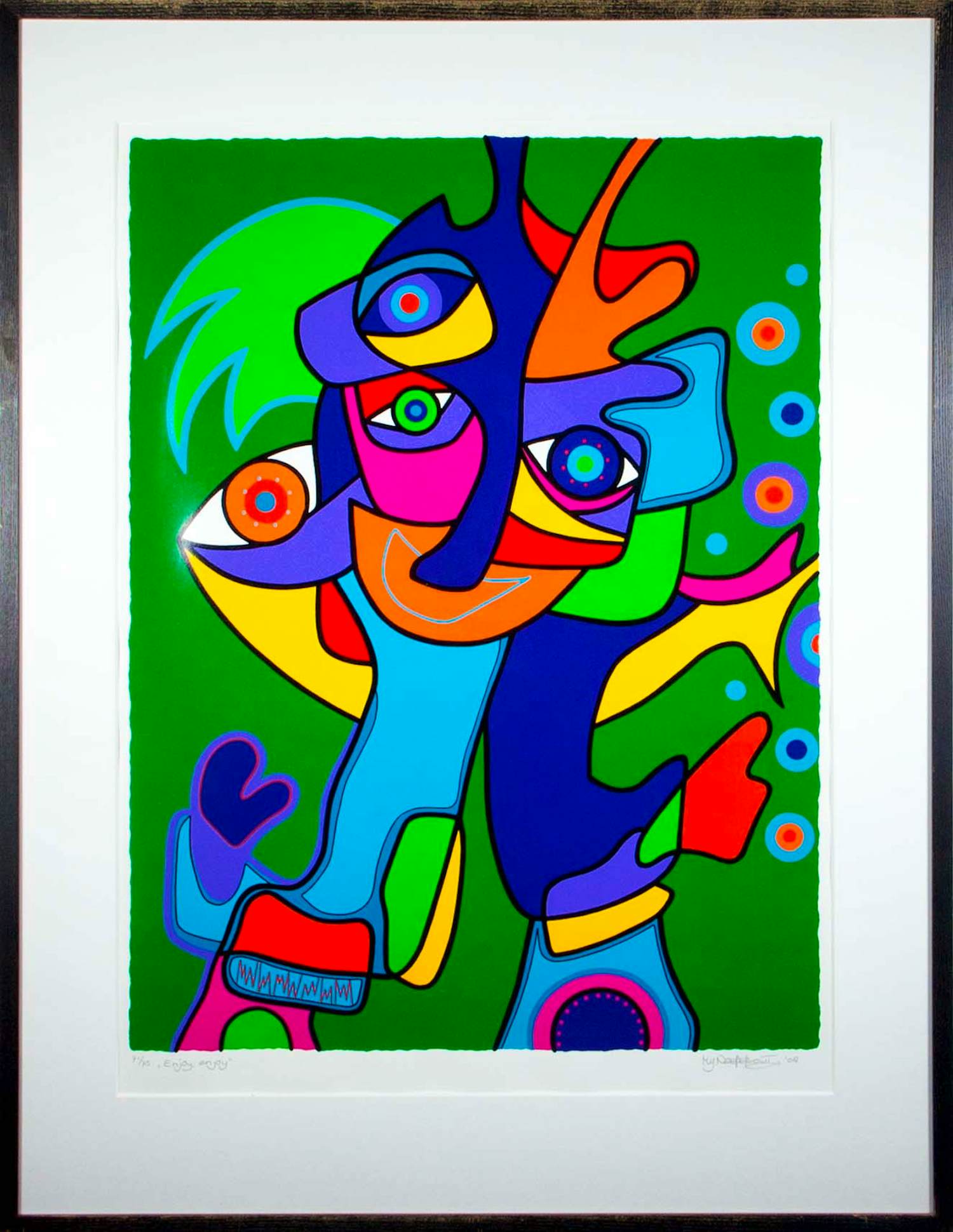 Marianne Naerebout - Zeefdruk, Enjoy, Enjoy - Ingelijst kopen? Bied vanaf 60!