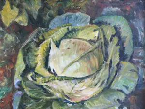 Johan Hendrik Gelink - Witte kool | olieverfschilderij in mooie lijst! kopen? Bied vanaf 59!