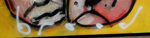 Herman Brood - acryl op doek: Clown & hond (HBM certificaat + museum tentoonstellingscatalogus) kopen? Bied vanaf 4999!