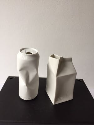 Rosenthal - Do not Litter Collection, Melkpakvaasje en Colablikje biscuit porselein kopen? Bied vanaf 55!