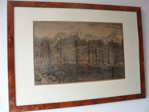Eugene Rensburg - Ets, Stadsgezicht van Rotterdam kopen? Bied vanaf 35!