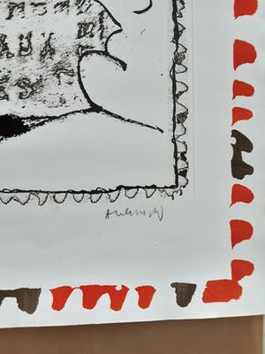 Pierre Alechinsky - cobra compositie kopen? Bied vanaf 875!