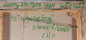 Conny Kim Pols - Olieverf op doek, De wandeling (Zeer groot) kopen? Bied vanaf 80!