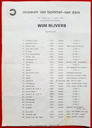 Wim Rijvers - Stervende geit, bronzen beeld (unica, volledig gedocumenteerd) kopen? Bied vanaf 495!