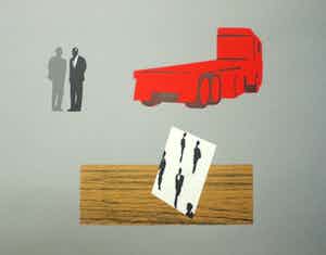 Peter Bes - Peter Bes, Zeefdruk (x4), titel onbekend verkocht voor € 120!