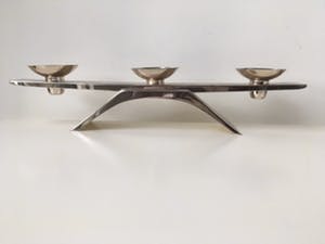 WMF - IKORA - verzilverde kaarsen standaard - met label en inscriptie kopen? Bied vanaf 39!