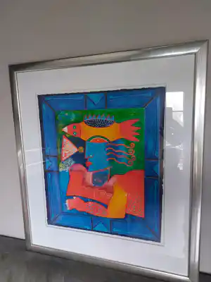 Clemens Briels - Juan El Pescador ingelijst verkauft für € 200!
