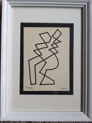 Siep van den Berg - Tango dansen - inkt op papier kopen? Bied vanaf 150!
