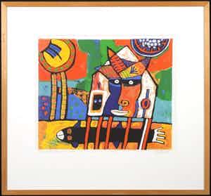 Clemens Briels - Iban male waiting for dinner verkocht voor € 100!