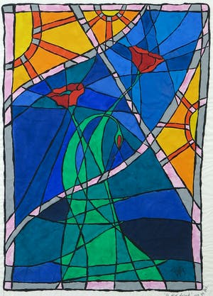 Piet Quekel - Gouache op rijstpapier, De tijd dringt - Ingelijst kopen? Bied vanaf 1!