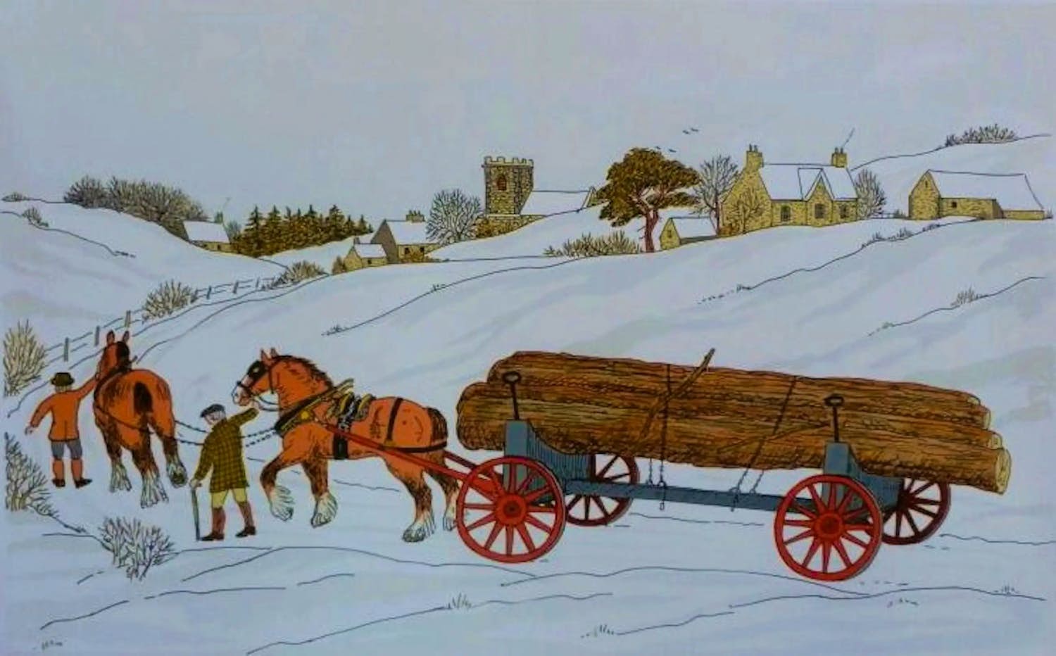 Vincent Haddelsey - Kleurenlitho THE WORKHORSES Handgesigneerd kopen? Bied vanaf 69!