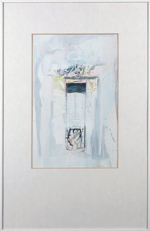 Ruud van der Beele - Gemengde techniek op papier, Abstract - Ingelijst kopen? Bied vanaf 1!
