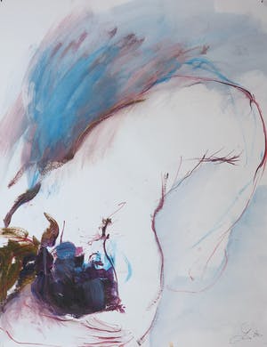 Franscz Witte - Gemengde techniek op papier, Zonder titel kopen? Bied vanaf 1!