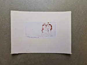 Theo Beerendonk - Expliciete jaren 60 droge naald Ets "ontmoeting" - potloodgesigneerd kopen? Bied vanaf 27!