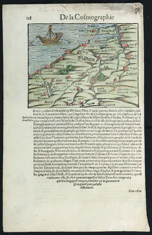 Sebastian Munster - Houtsnede, De la Cosmographie kopen? Bied vanaf 1!