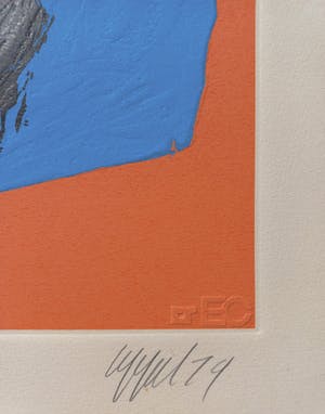 Karel Appel - Face, gemengde druktechniek met reliëf kopen? Bied vanaf 1150!