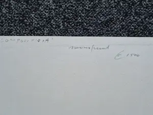 Jan Montyn - Bijzonder! Unica (1/1) reliëf Ets/aquatint "Compositie A" - GROOT! kopen? Bied vanaf 70!