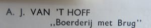 Adriaan van 't Hoff - Landschap met boerderij en brug. kopen? Bied vanaf 15!