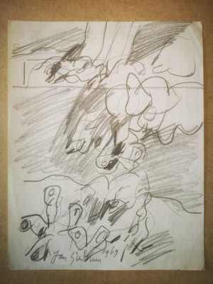 Jan Sierhuis - Tekening 1969 kopen? Bied vanaf 1!