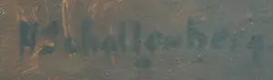 Huibert Schallenberg - Olieverf op doek, Herfst - Ingelijst kopen? Bied vanaf 100!