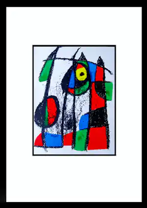 Joan Miro - Le Chaton Curieux - 1975 - Litografía originalVII - Mourlot 1043 - Deel II vendu pour 129€ !