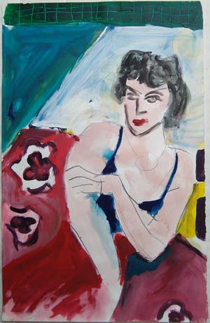 Niet of onleesbaar gesigneerd - Portret gouache. kopen? Bied vanaf 10!