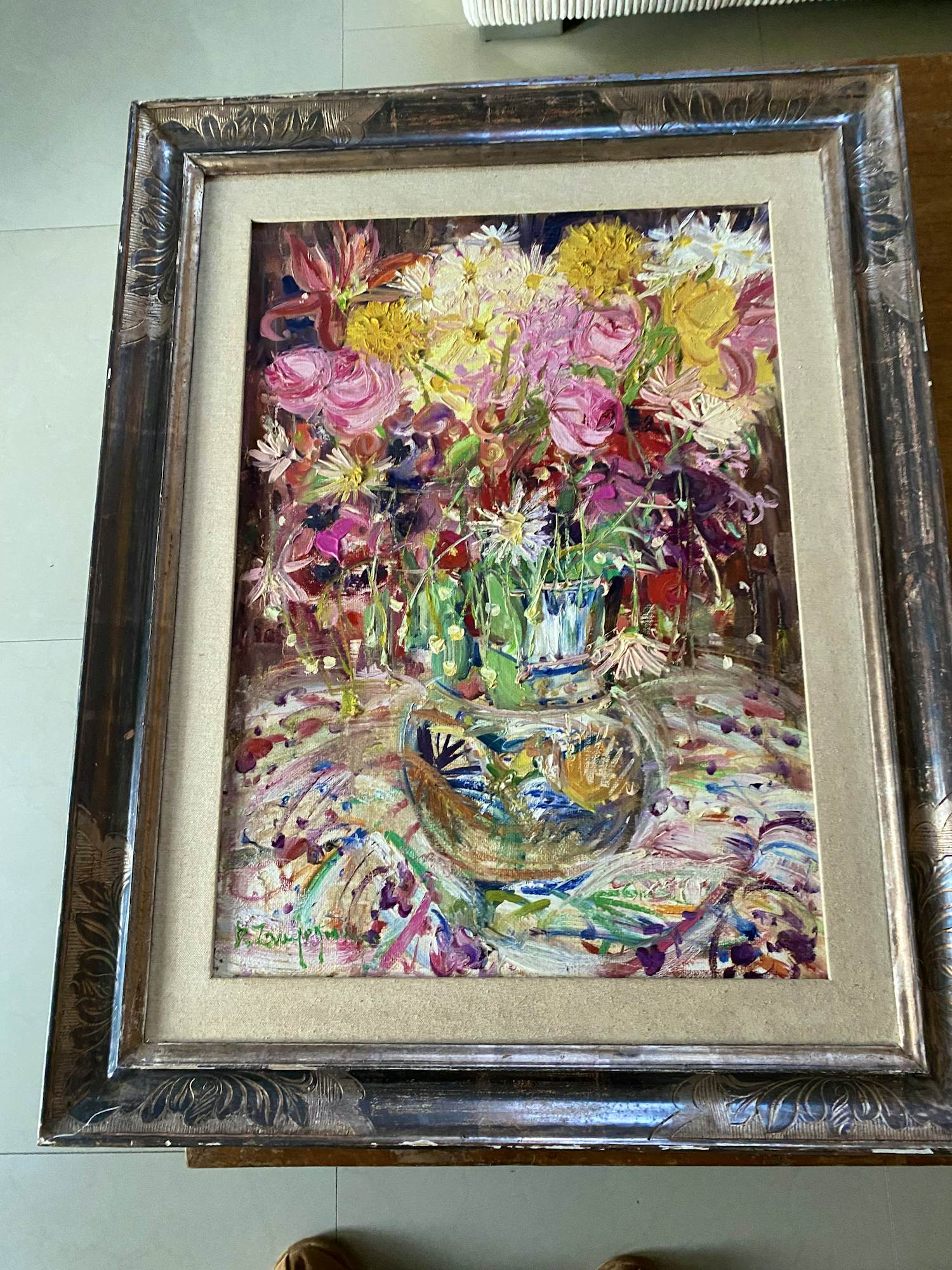 Niet of onleesbaar gesigneerd - Bloemen in vaas kopen? Bied vanaf 1!