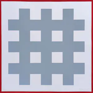 Ewerdt Hilgemann - Geometrische compositie, zeefdruk kopen? Bied vanaf 195!