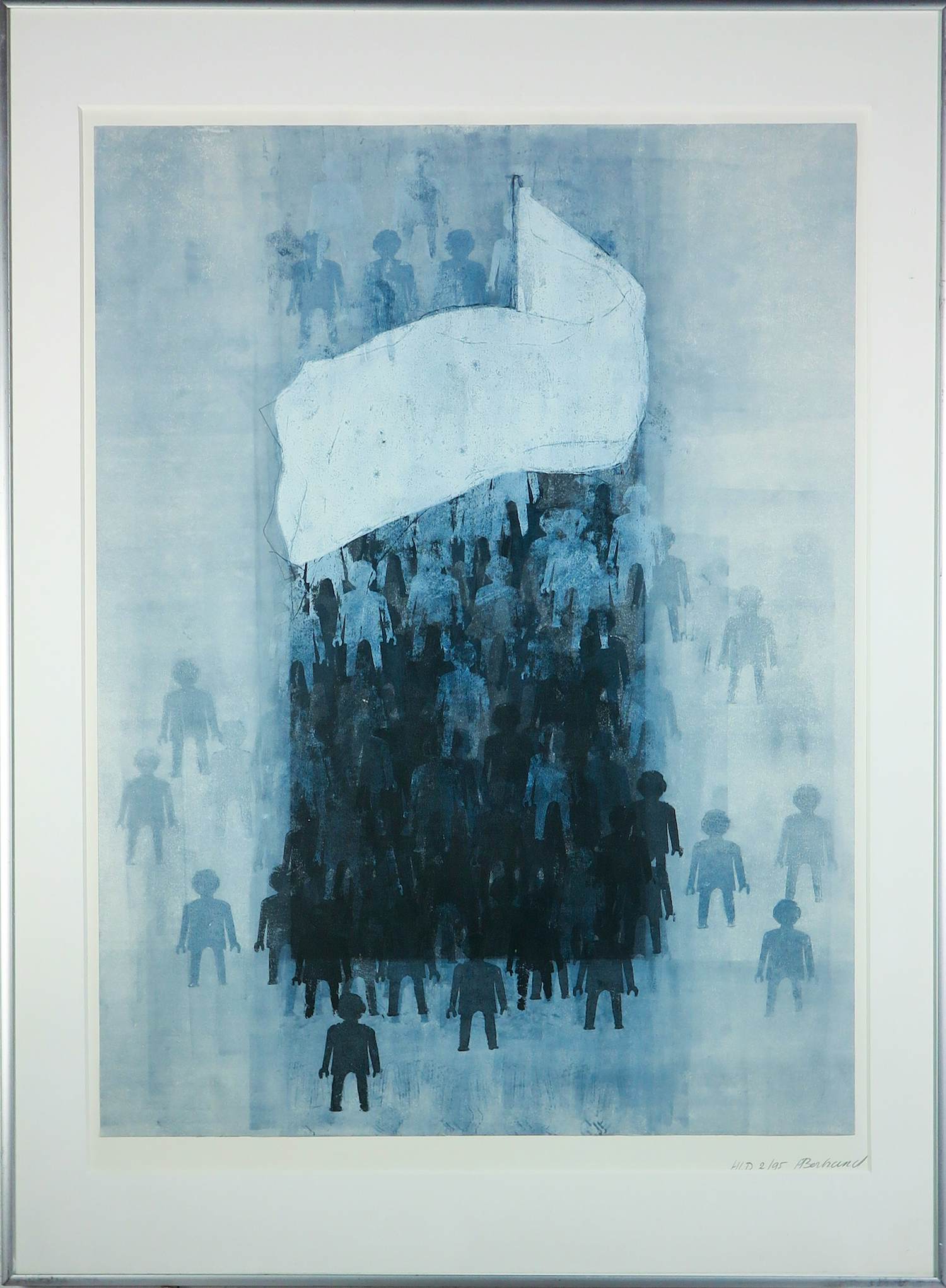 Hans Bertrand - Zeefdruk op papier, HLD-2-95 - Ingelijst kopen? Bied vanaf 50!