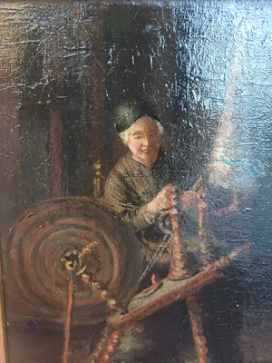 Grada Hermina Marius - Vouw aan het spinnewiel. kopen? Bied vanaf 100!