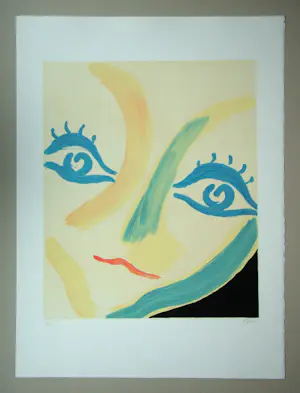 Virgilio Guidi - Volto - 1982 - Originele lithografie, handgesigneerd kopen? Bied vanaf 140!