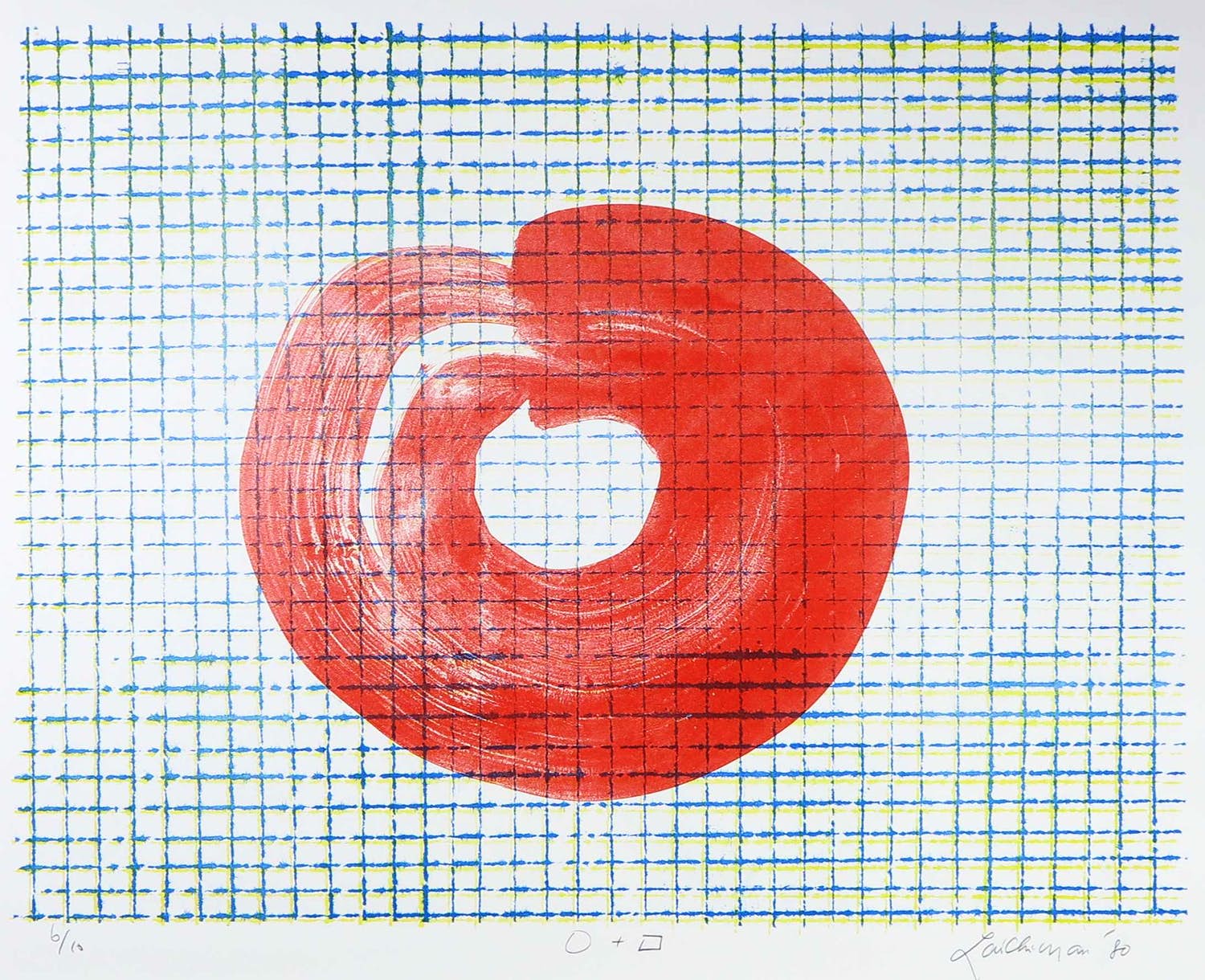 Chi Man Lai - Litho, Rode cirkel verkocht voor € 100!