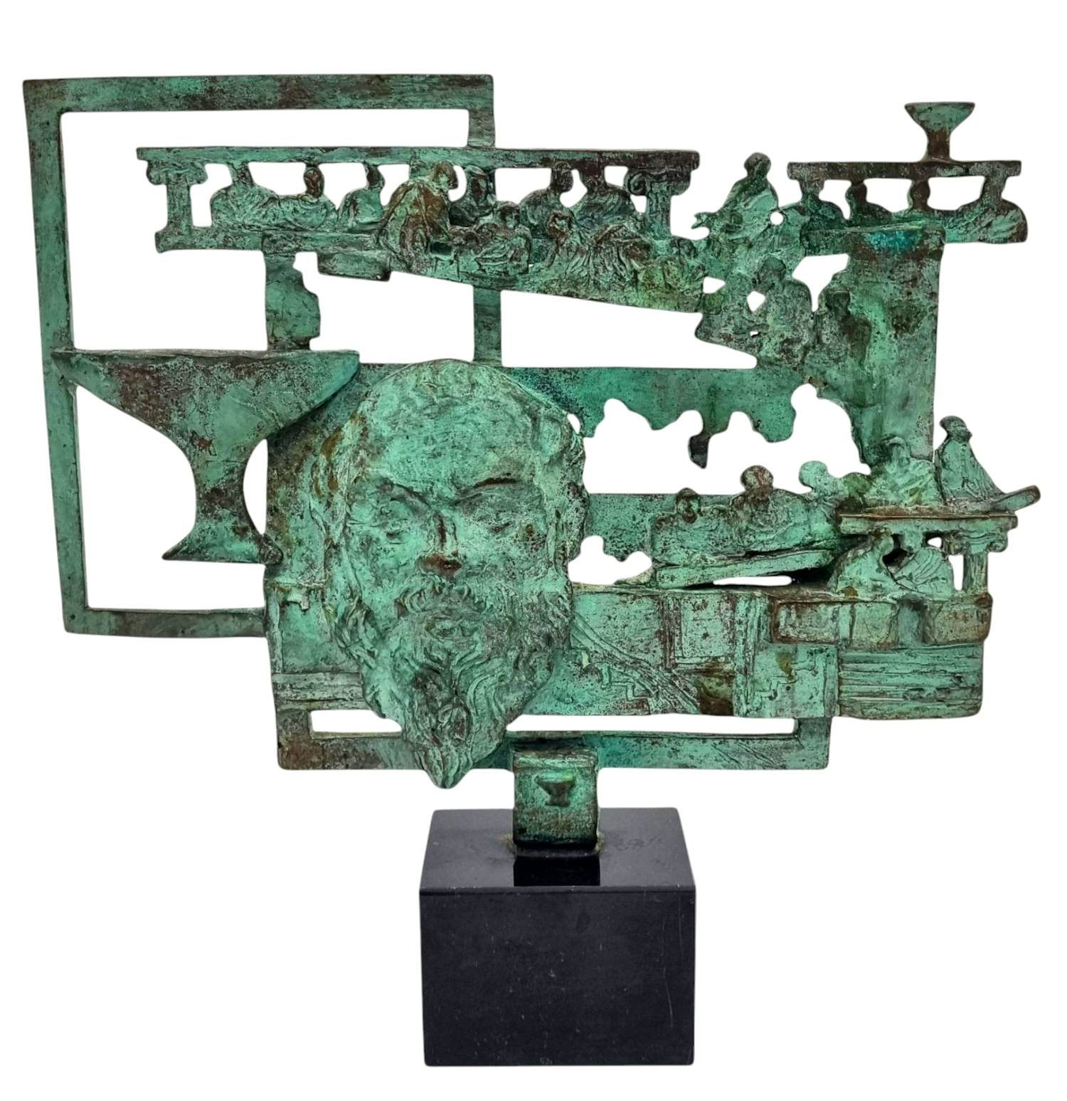 Eric Claus - Bronzen sculptuur: 'Socrates' verkocht voor € 450!