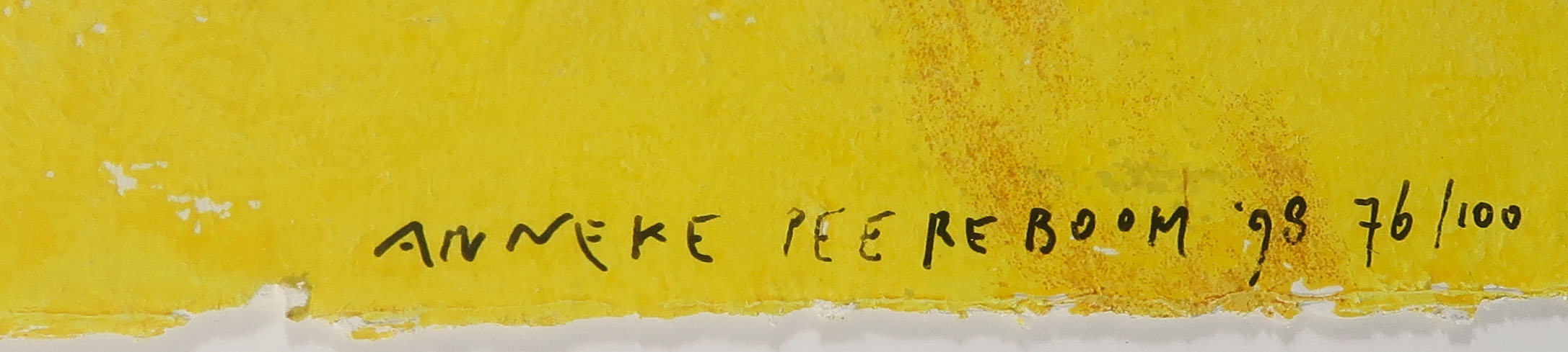 Anneke Peereboom - Zeefdruk, Zonder titel - Ingelijst kopen? Bied vanaf 20!