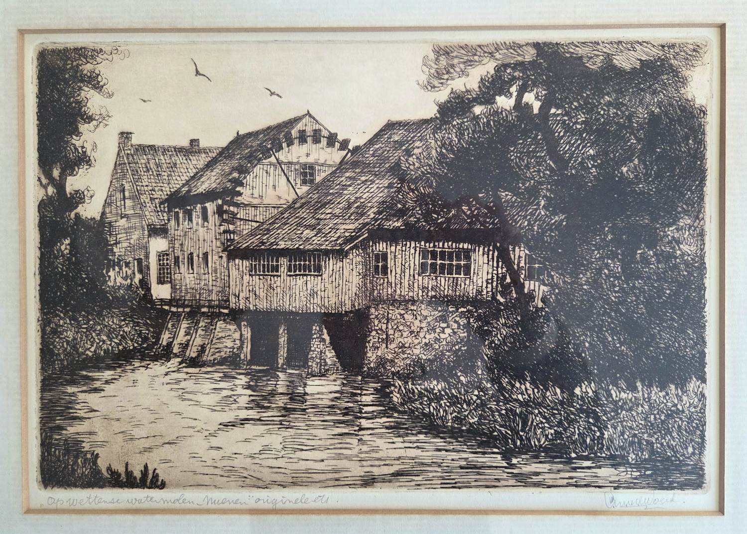 Cor van der Woerd - Opwettense watermolen Nuenen. kopen? Bied vanaf 35!