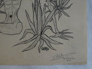 Niet of onleesbaar gesigneerd - Pentekening , “Surrealistische voorstelling” – gesigneerd - 1938 kopen? Bied vanaf 1!