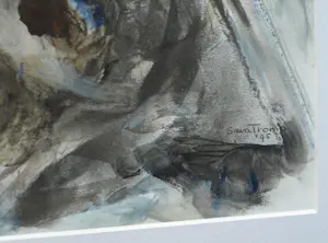 Sara Tromp - Ingelijste gouache , Abstracte voorstelling - 1995 kopen? Bied vanaf 1!