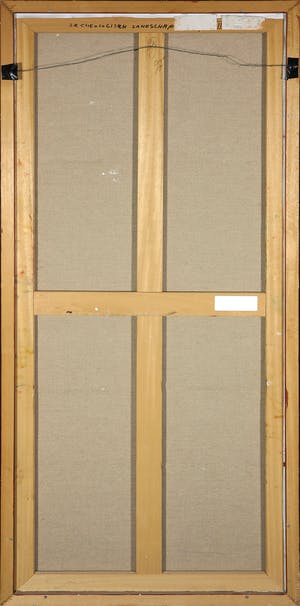 Bert Grotjohann - Gemengde techniek op doek, Archeologisch landschap 9 - Ingelijst (Zeer groot) kopen? Bied vanaf 100!