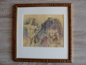 Enric Adsera Riba - 2 Etsen , Titel. Historia del site. mooi ingelijst kopen? Bied vanaf 45!