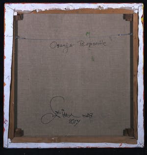 Franscz Witte - Acryl op doek, Oranje rapsodie kopen? Bied vanaf 1!