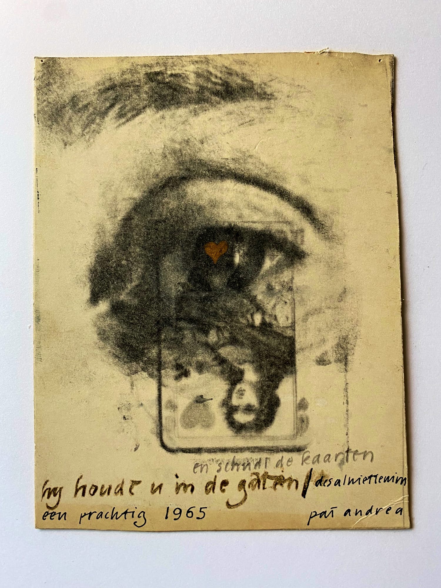 Pat Andrea - Kerstkaart 1965 verkocht voor € 45!