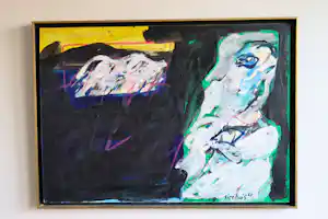 Jan Sierhuis - composition with two figures verkauft für € 600!