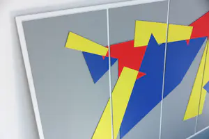 Otto Hamer - Collage op paneel, 92-4/ Abstract-geometrische compositie (Zeer groot!) kopen? Bied vanaf 300!