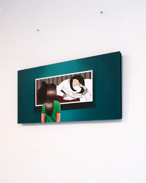 Gerard Boersma - Reader (Vrouw genietend van schilderij van Will Barnet) kopen? Bied vanaf 400!