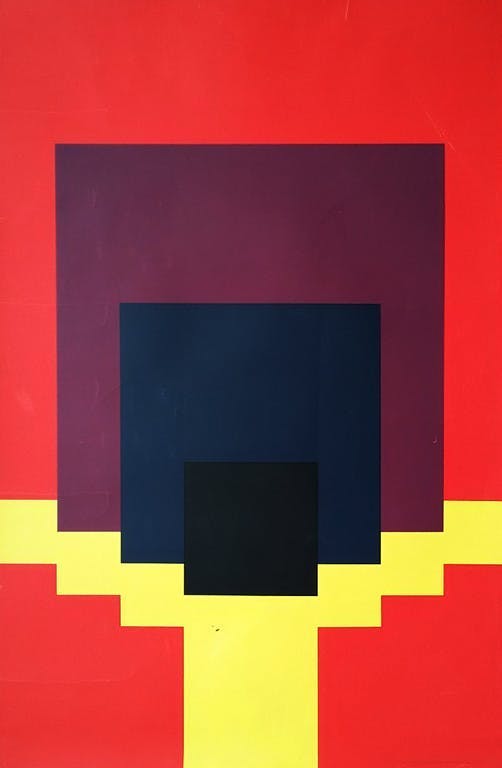 Cyril Lixenberg - Forms of Landscape, zeefdruk (groot) verkocht voor € 75!