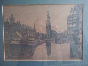 Niet of onleesbaar gesigneerd - Munttoren te Amsterdam kopen? Bied vanaf 1!
