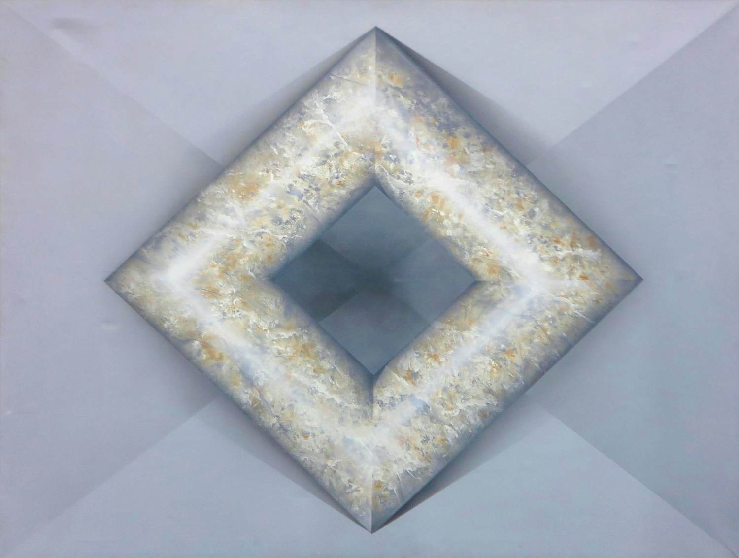 Peter Thijs - Acryl op doek, Marmeren vierkant (Groot) kopen? Bied vanaf 100!