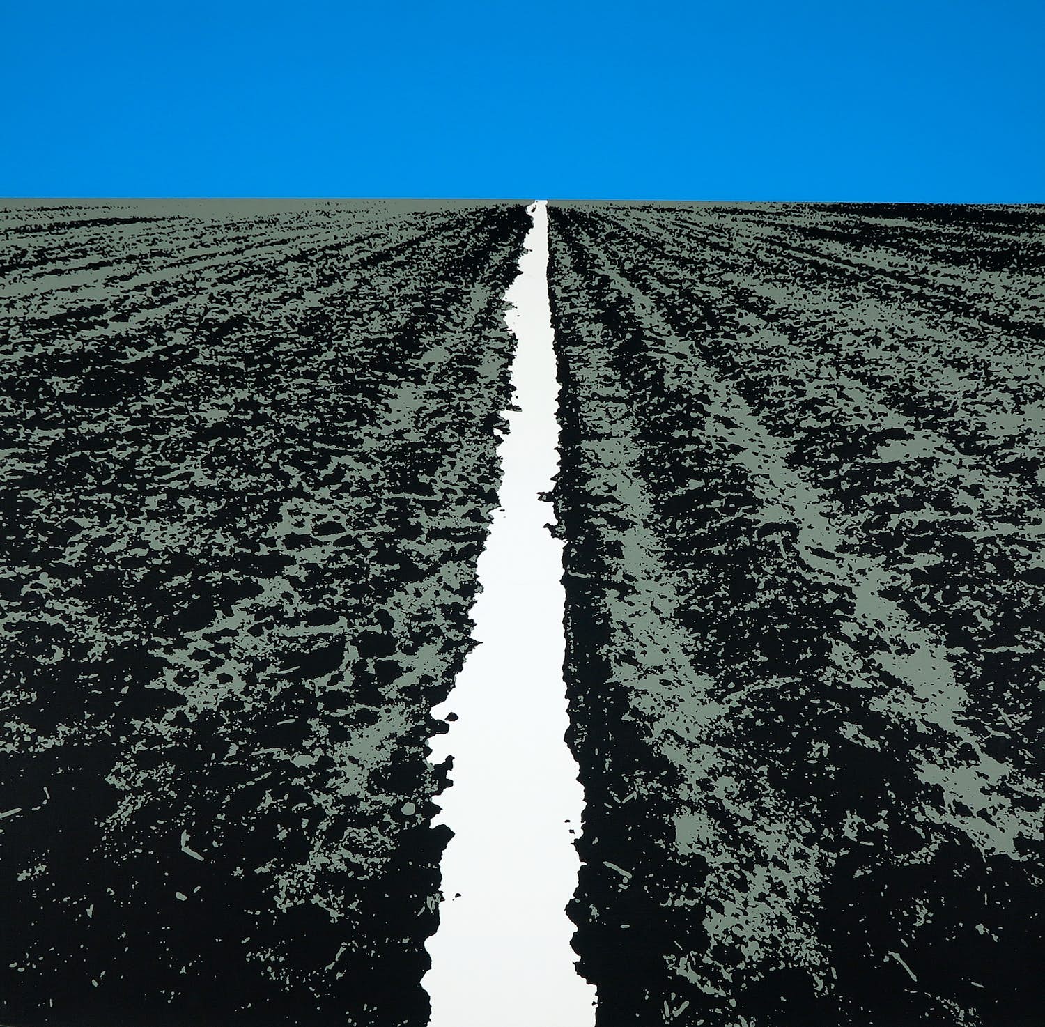 Ger Dekkers - Zeefdruk, Landschap verkocht voor € 50!