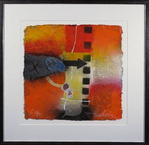 Theo Koster - Zeefdruk, Indiaprent - Ingelijst kopen? Bied vanaf 1!