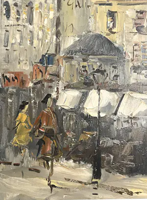 Jan Kelderman - Stadsgezicht Parijs kopen? Bied vanaf 100!